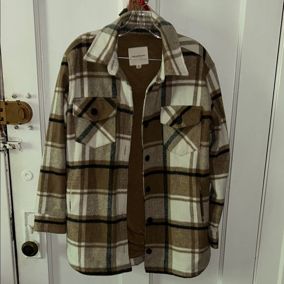 Thread & Supply  Jacket Tan Brown Relaxed Fit - Picture 2 of 12